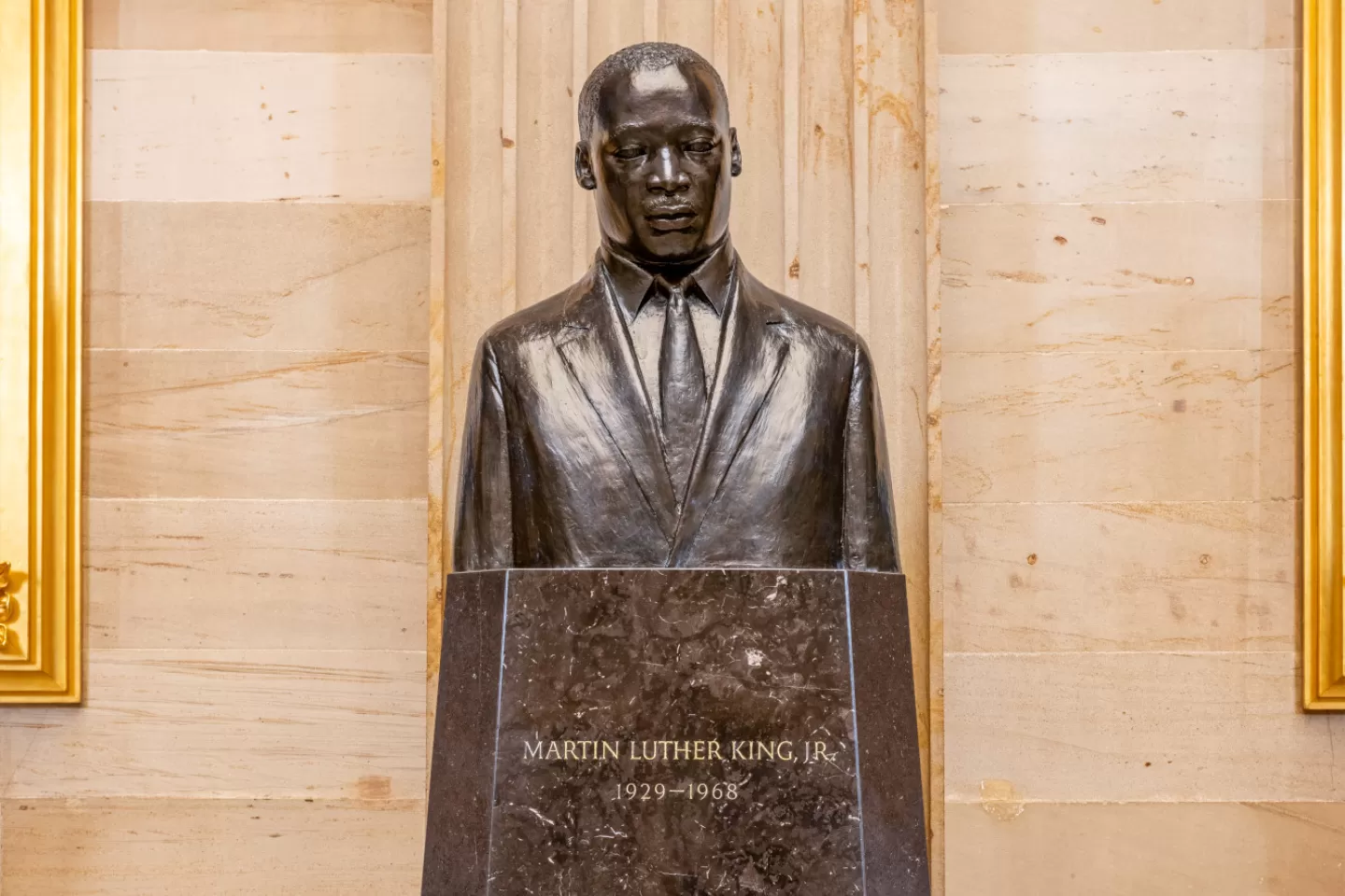 Bust of Martin Luther King Jr., on Display at U.S. Capitol Bears Witness to Politics, Presidential History, and Changing America