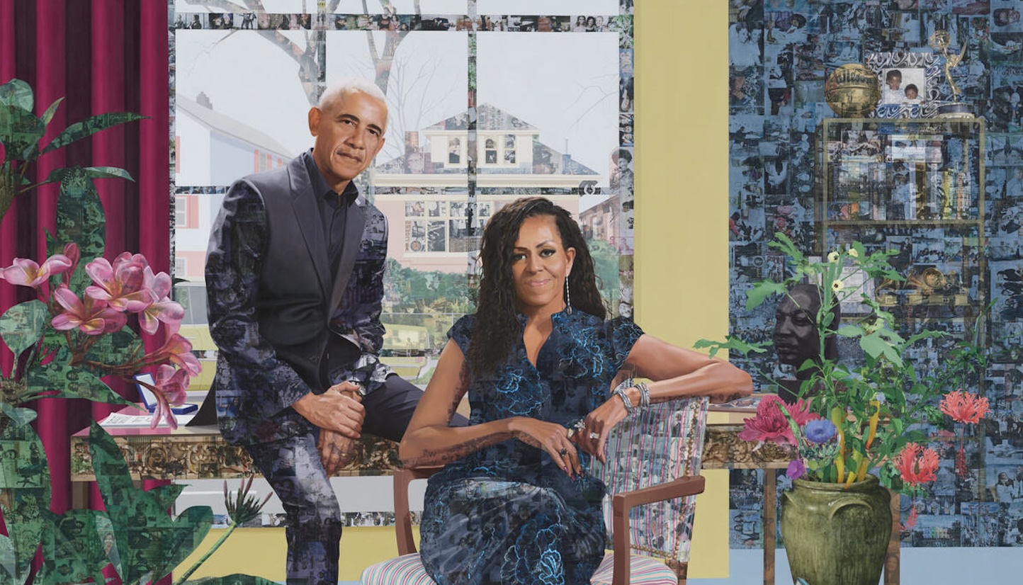 The Big Reveal: First Official Joint Portrait of President and Mrs. Obama Was Made by Artist Njideka Akunyili Crosby